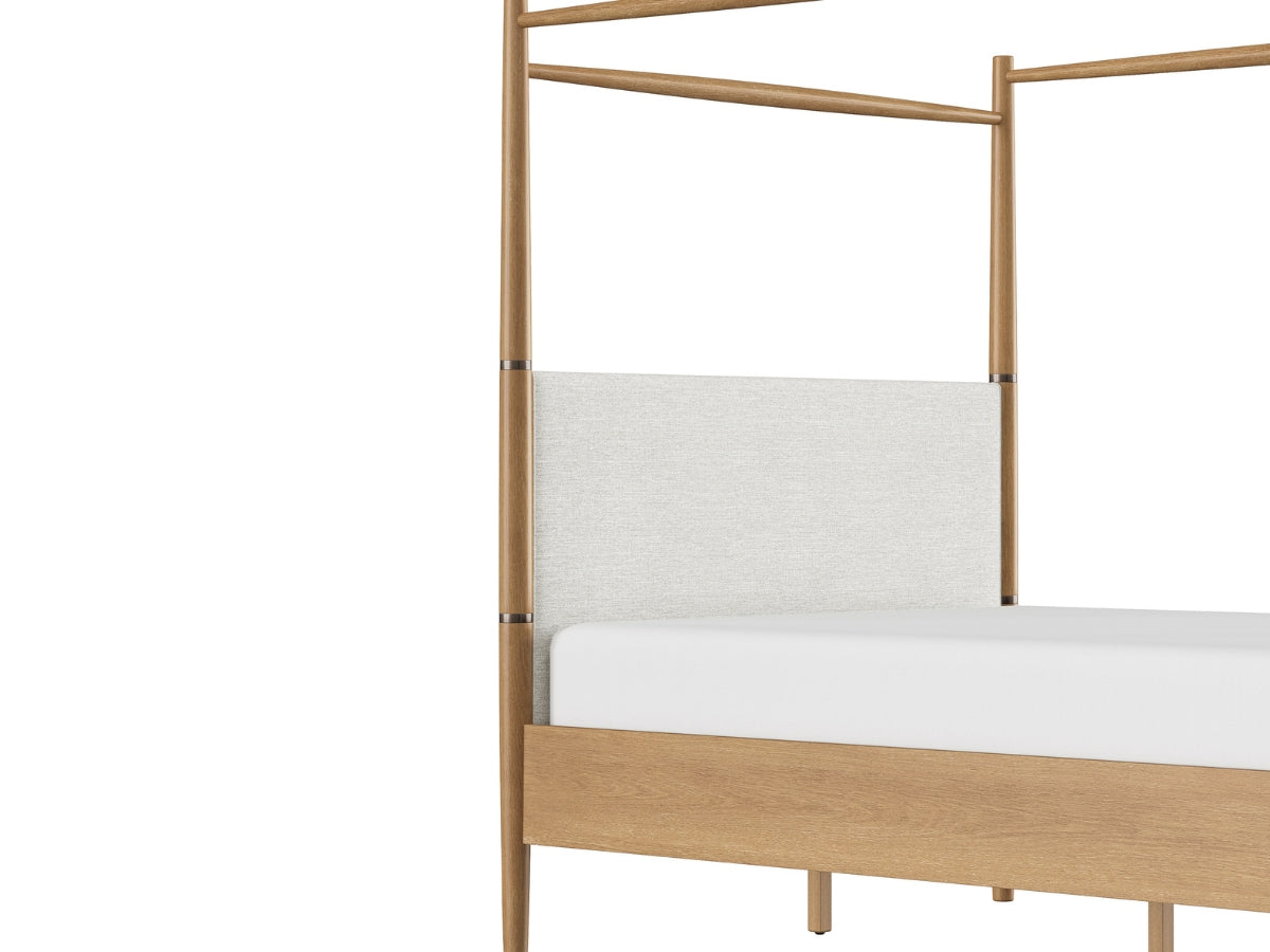 Charlotte Canopy Bed - Blonde - King