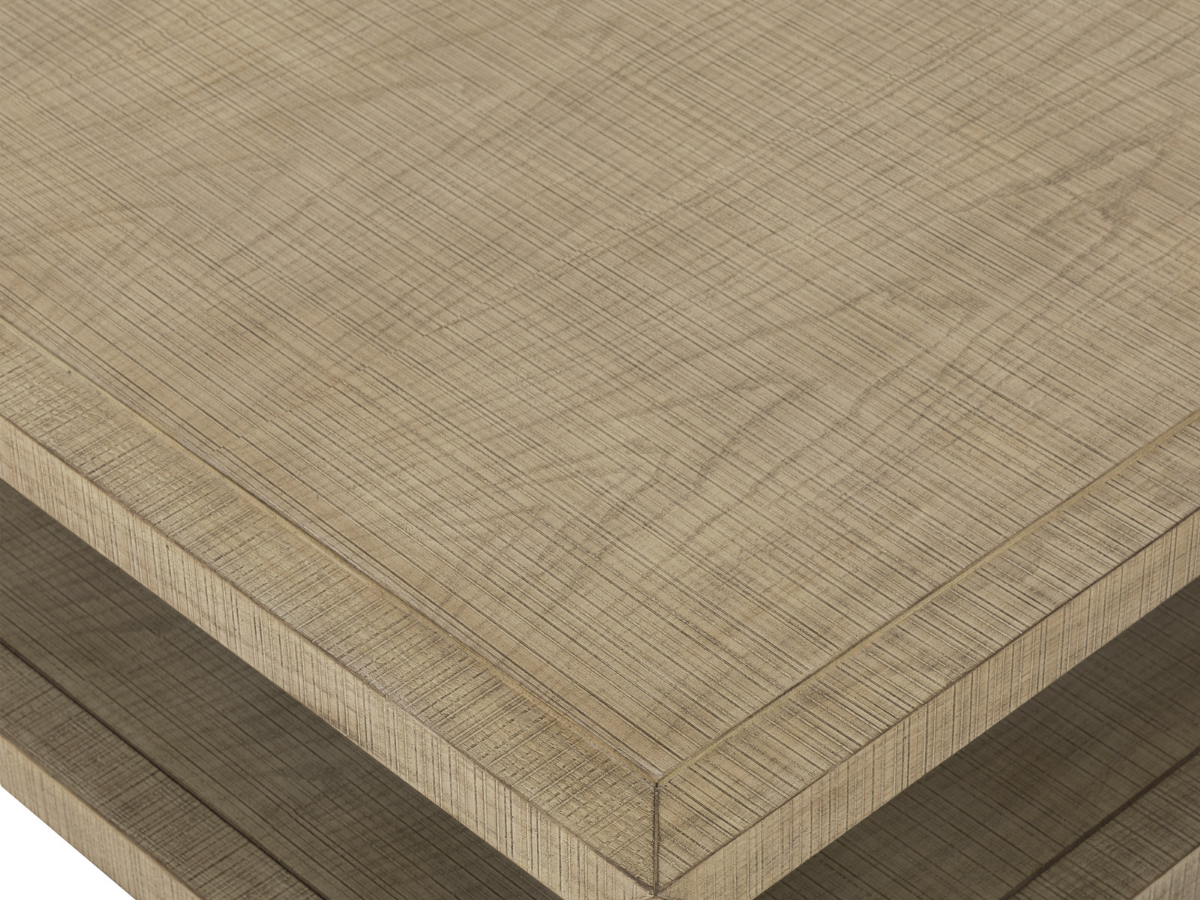 Bacara Modern Classic Wood Brushed Coffee Table 60' - Natural