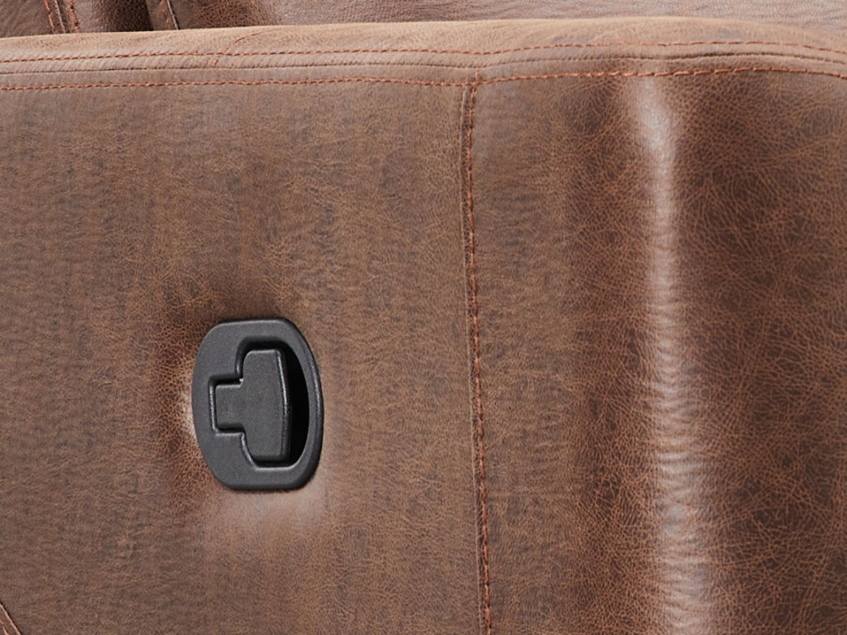 Bentley Fabric Manual Reclining Sofa - Brown