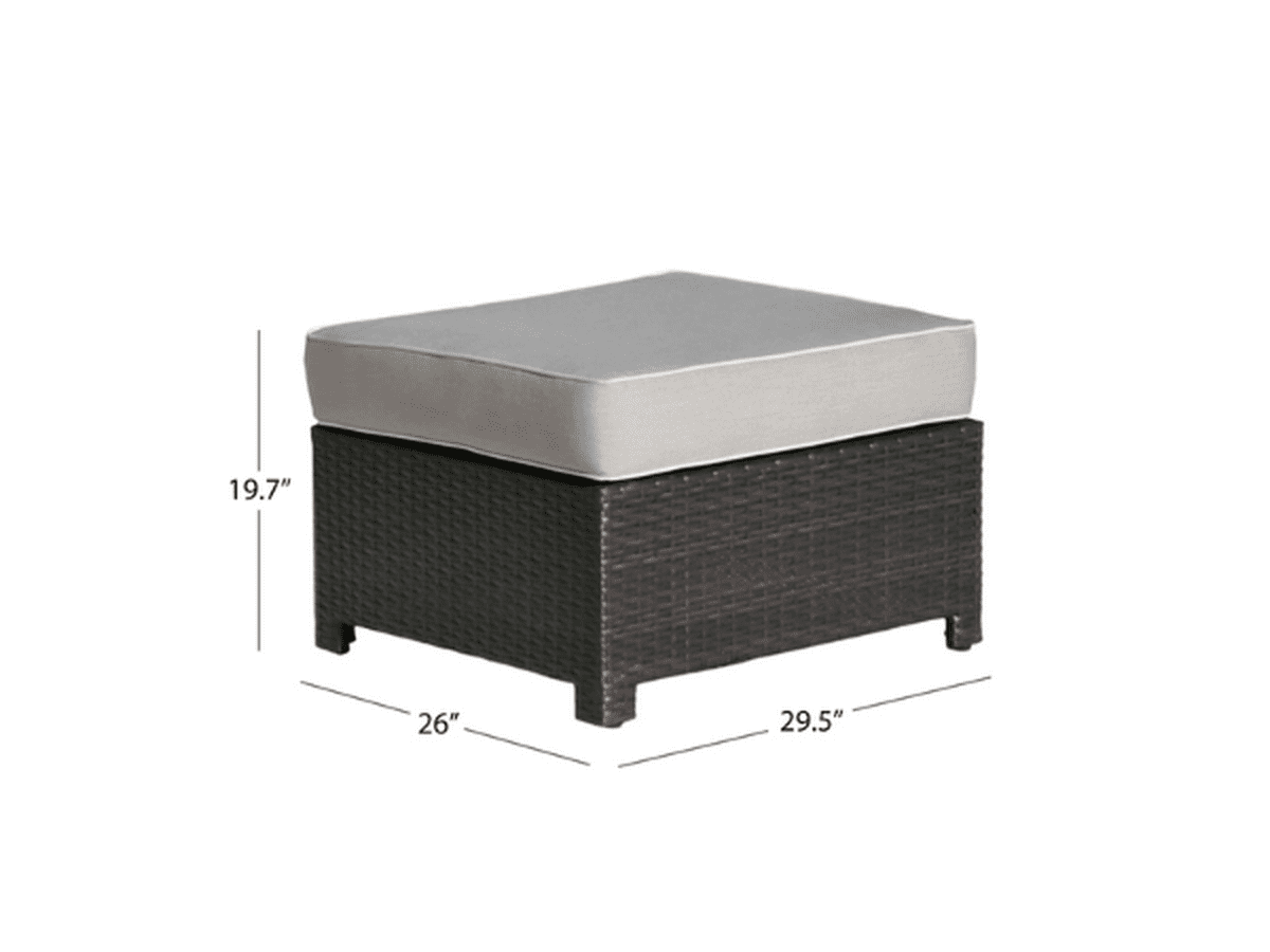 Monaco Ottoman (2-pack) - Gray