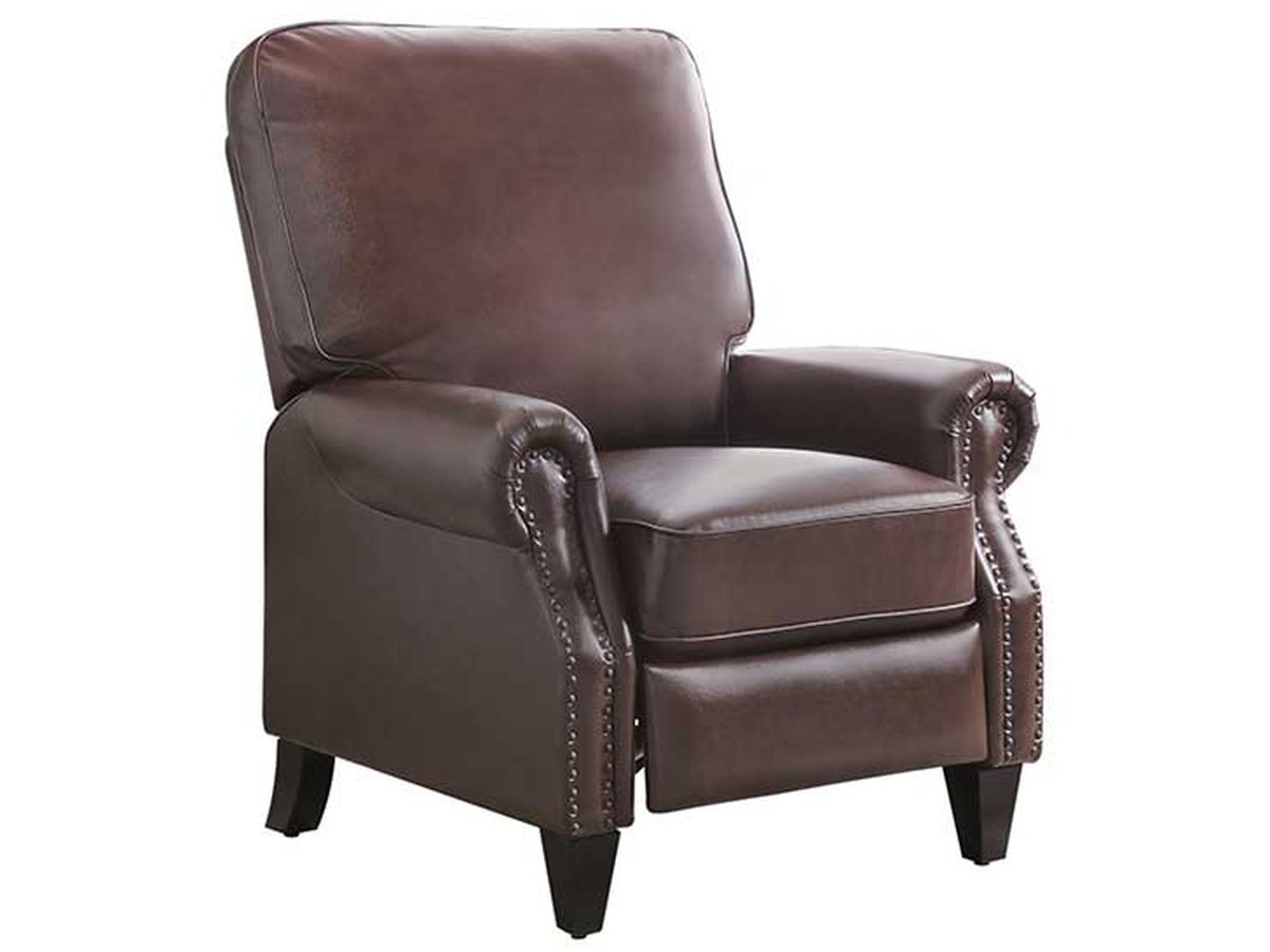 Carla Leather Pushback Recliner Default Title
