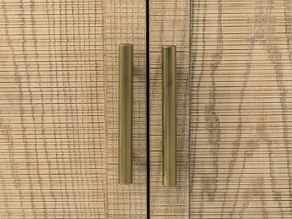 Bacara Modern Classic Wood Brushed 4 Door Sideboard 89' - Natural