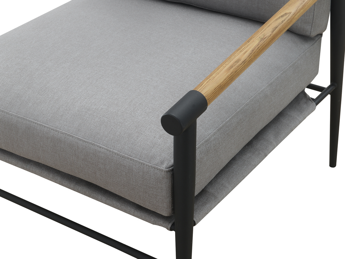 Parker Stain-Resistant Fabric Armchair - Gray