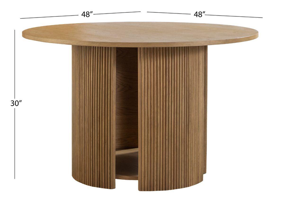Parker 48" Round Dining Table - Natural