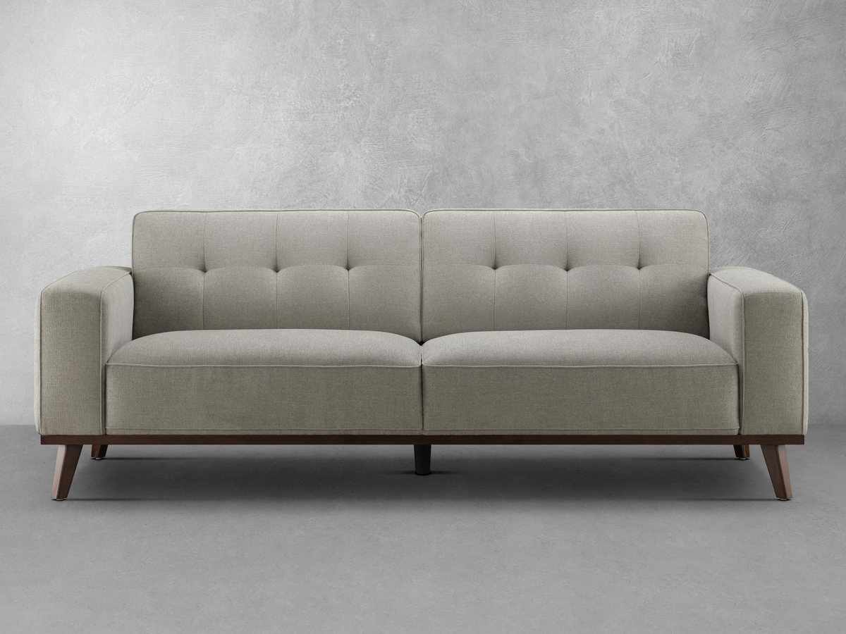 Vicenza Mid-Century Upholstered Sofa - Gray