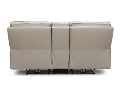 Layton Leather Power Reclining Loveseat - Gray