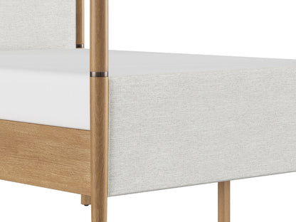 Charlotte Canopy Bed - Blonde - King