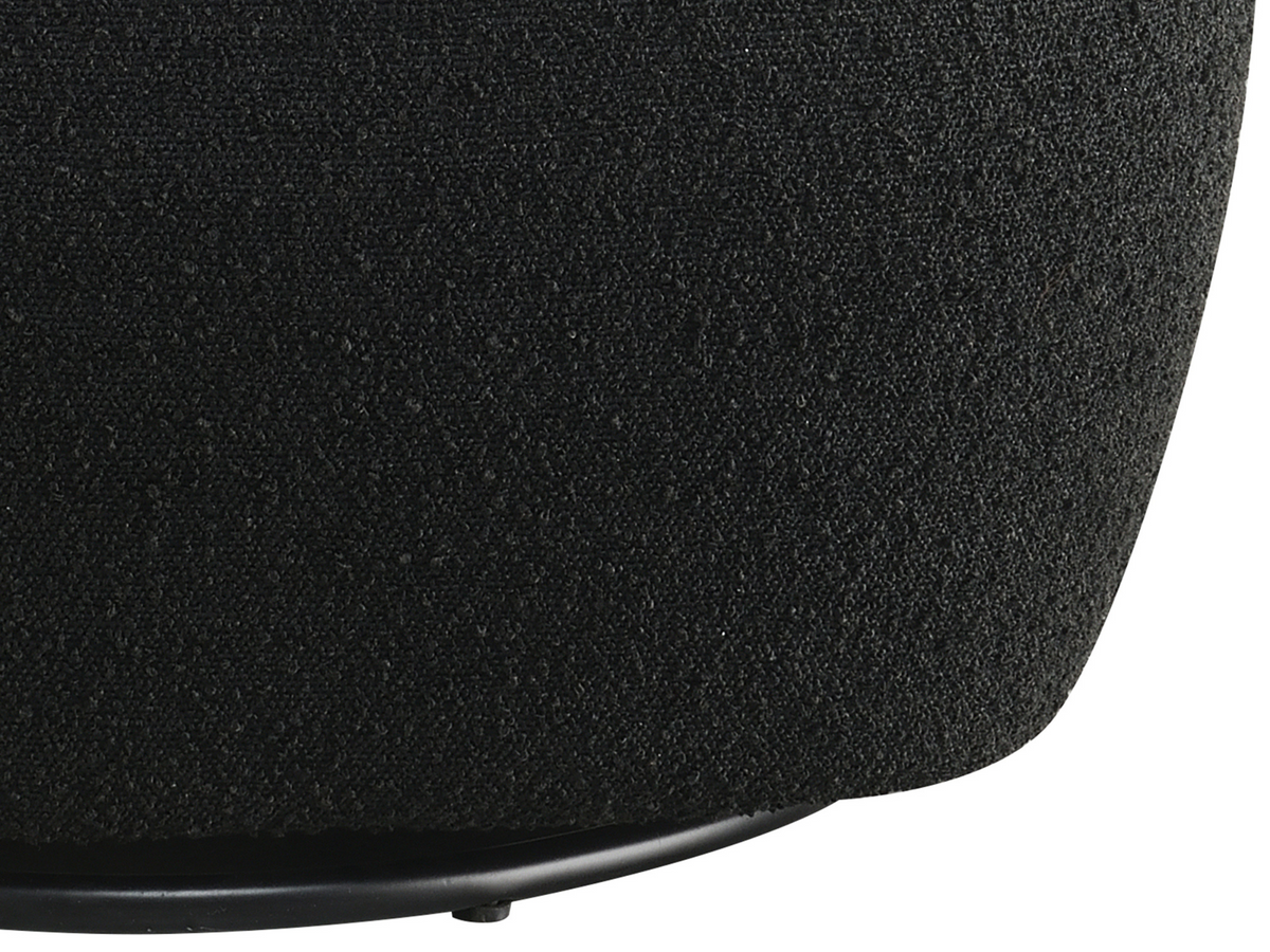 Blair Bouclé Swivel Chair - Black