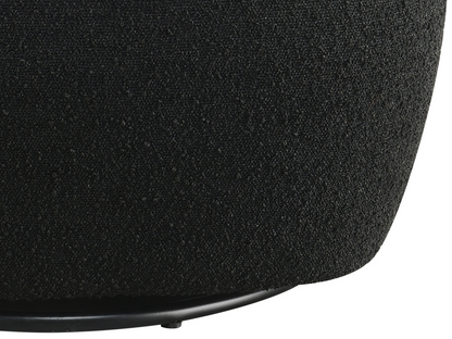 Blair Bouclé Swivel Chair - Black
