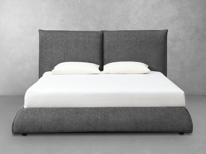 Elsen Upholstered Bed - Charcoal - Queen