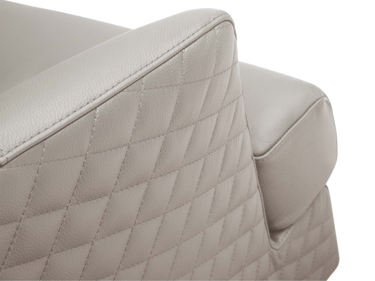 Belfield 100% Top Grain Leather Swivel Chair - Gray