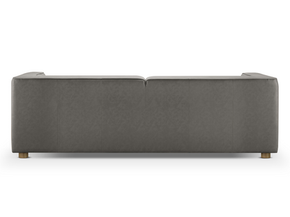 Matteo Nubuck Leather Sofa - Gray