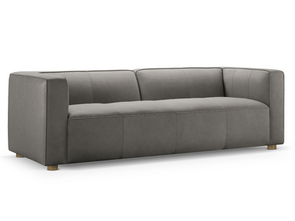 Matteo Nubuck Leather Sofa - Gray