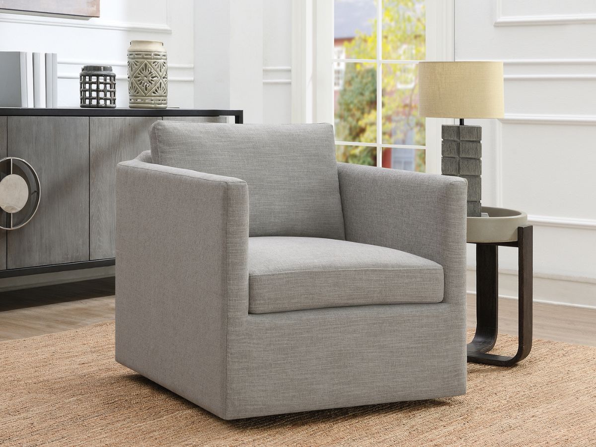 Samson Swivel Chair - Light Gray