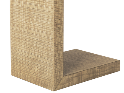 Bacara Modern Classic Wood Pull Up End Table - Natural