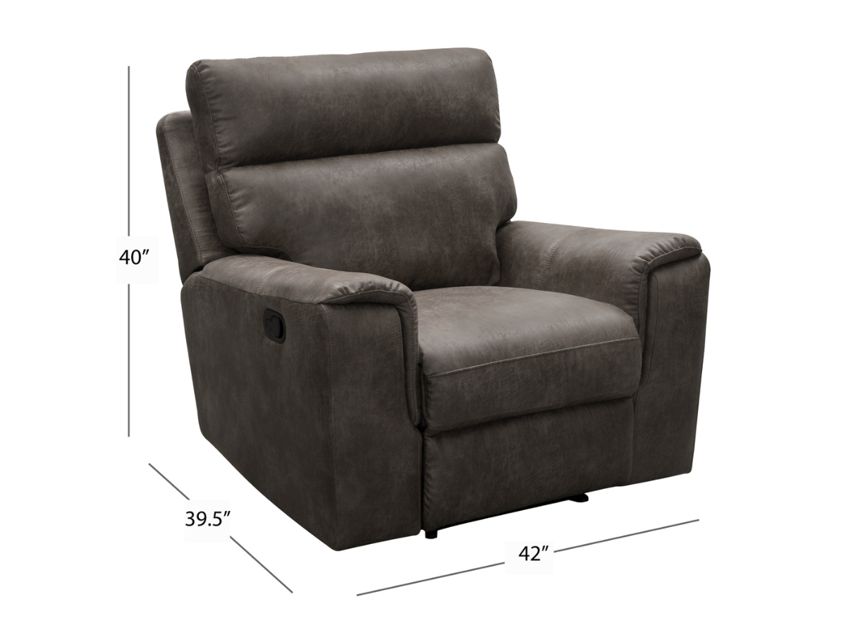 Lawrence Fabric Recliner - Camel