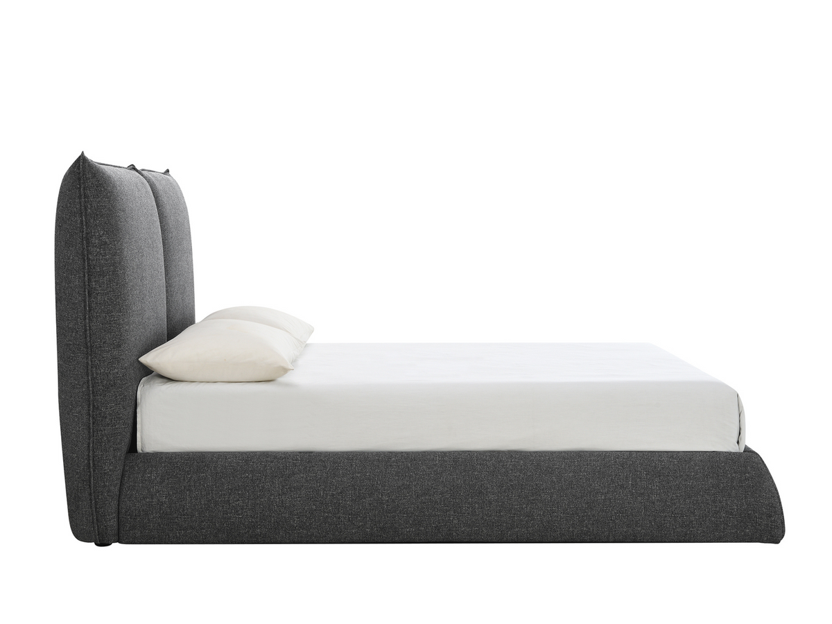 Elsen Upholstered Bed - Charcoal - Queen