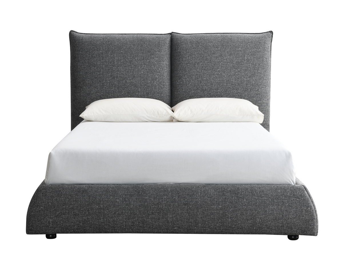 Elsen Upholstered Bed - Charcoal - Queen