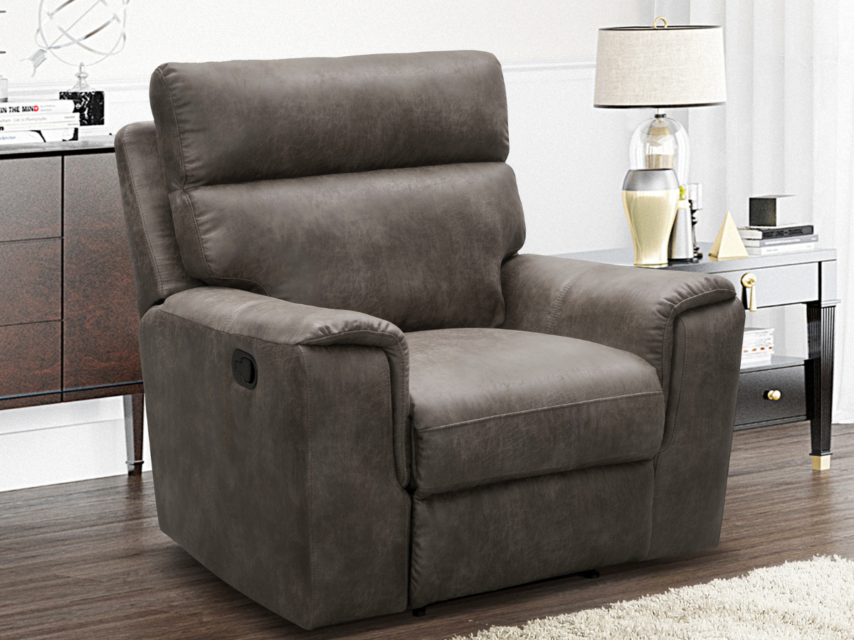 Lawrence Fabric Recliner - Camel