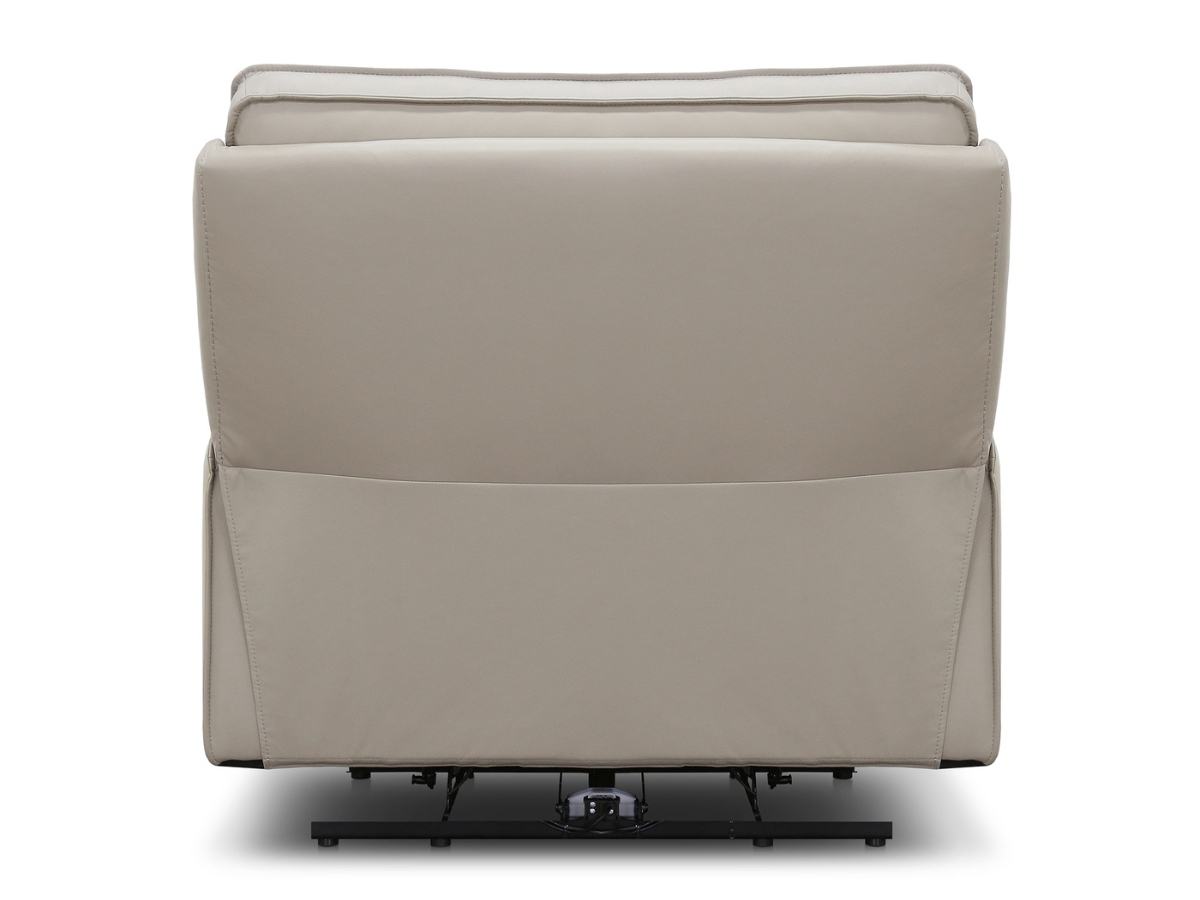 Layton Leather Power Recliner - Gray
