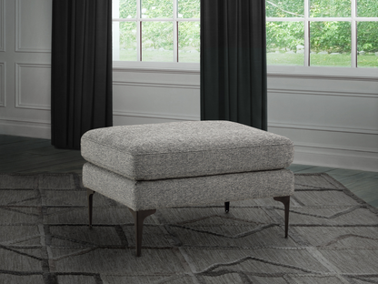 Lavina Fabric Ottoman - Gray