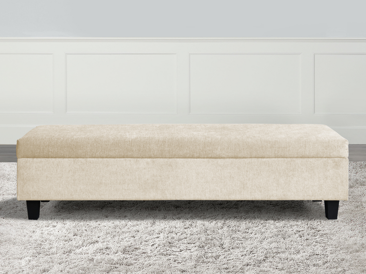 Seneca Upholstered Bench - Cream