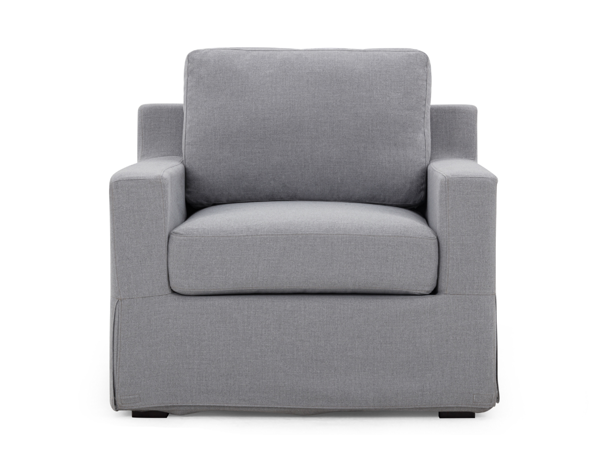 Rosalina Fabric Slipcover Chair - Gray