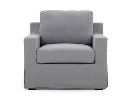 Rosalina Fabric Slipcover Chair - Gray
