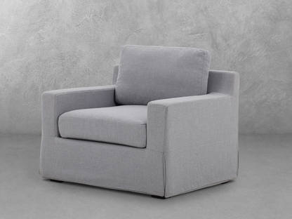Rosalina Fabric Slipcover Chair - Gray