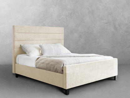 Seneca Upholstered Bed - Cream - Queen