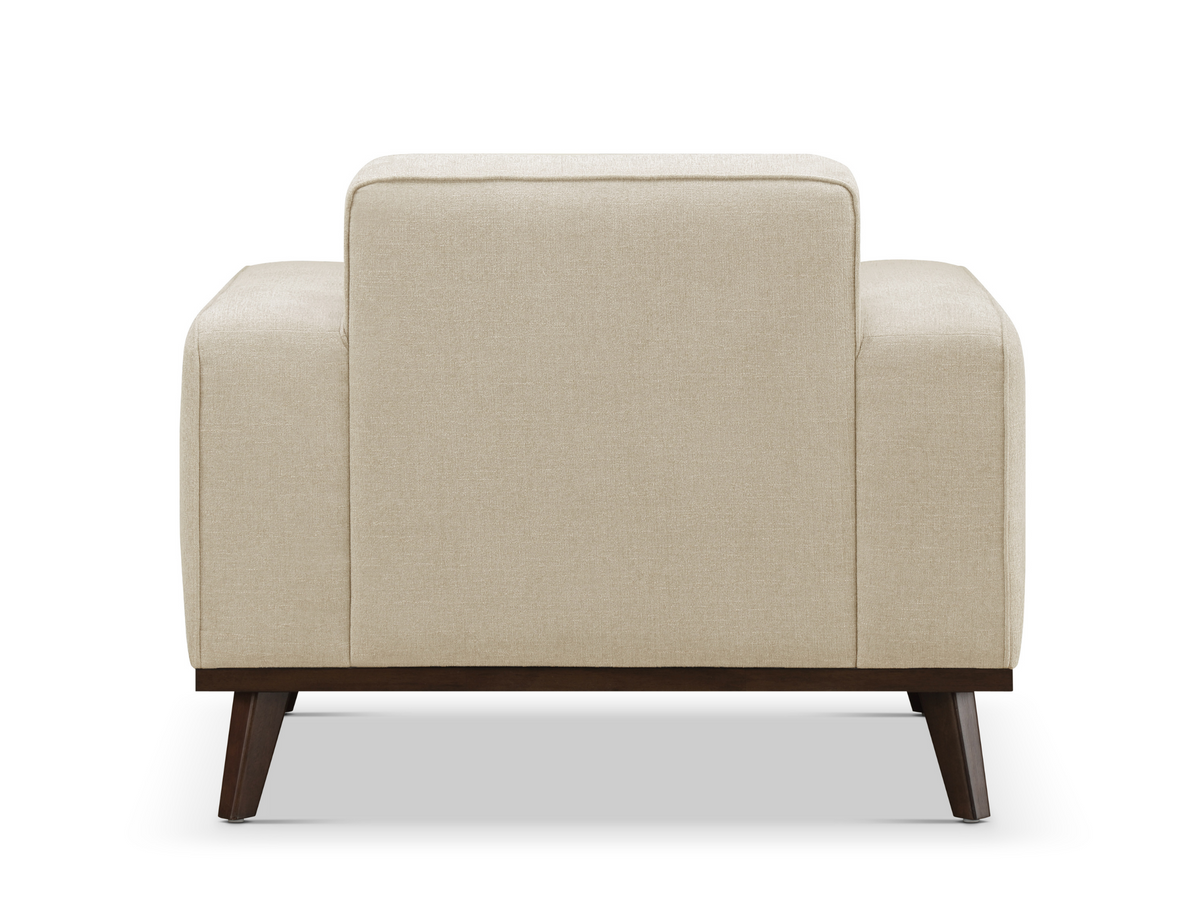 Vicenza Mid-Century Upholstered Chair - Beige