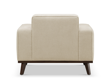Vicenza Mid-Century Upholstered Chair - Beige