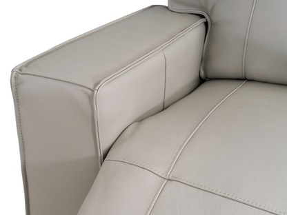 Layton Leather Power Recliner - Gray