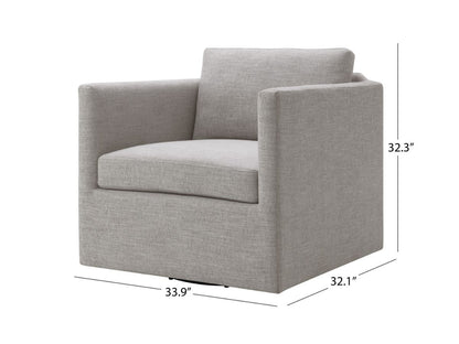 Samson Swivel Chair - Light Gray