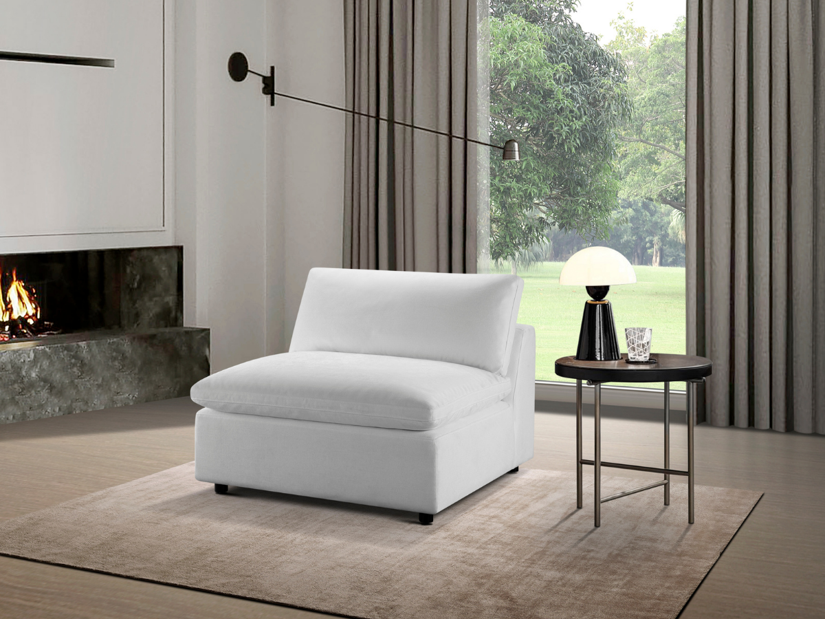 Luxe Feather and Down Armless Chair