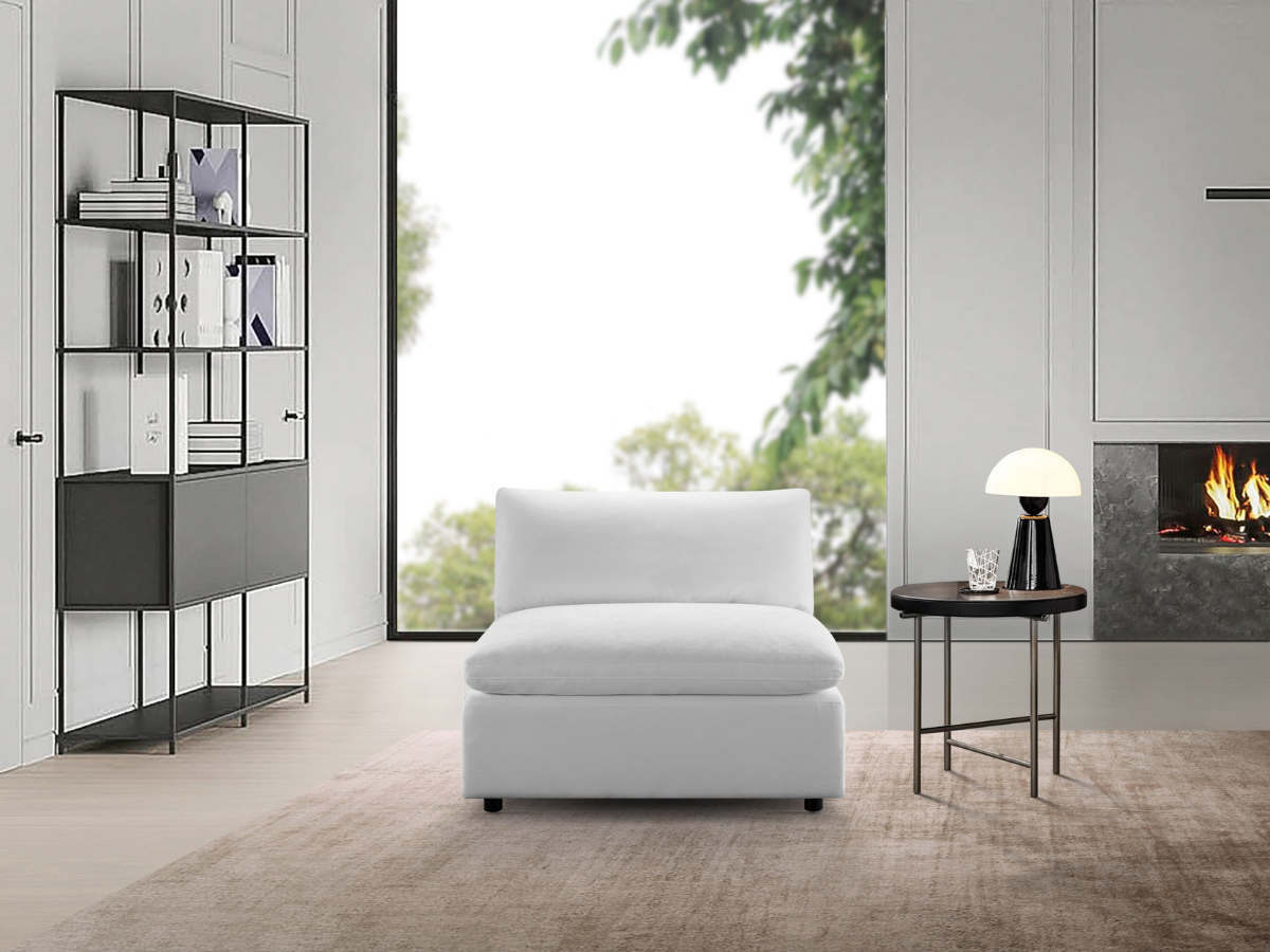 Luxe Feather and Down Armless Chair