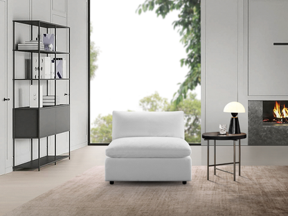 Luxe Feather and Down Armless Chair