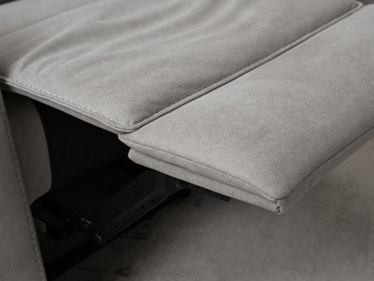 Margaret Fabric Manual Reclining Loveseat - Gray