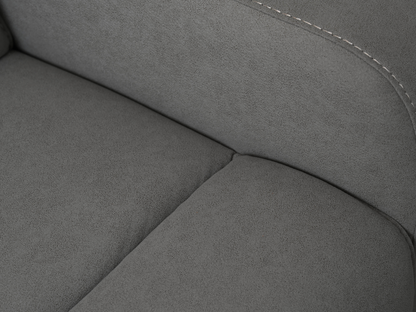 Margaret Fabric Manual Reclining Loveseat - Charcoal