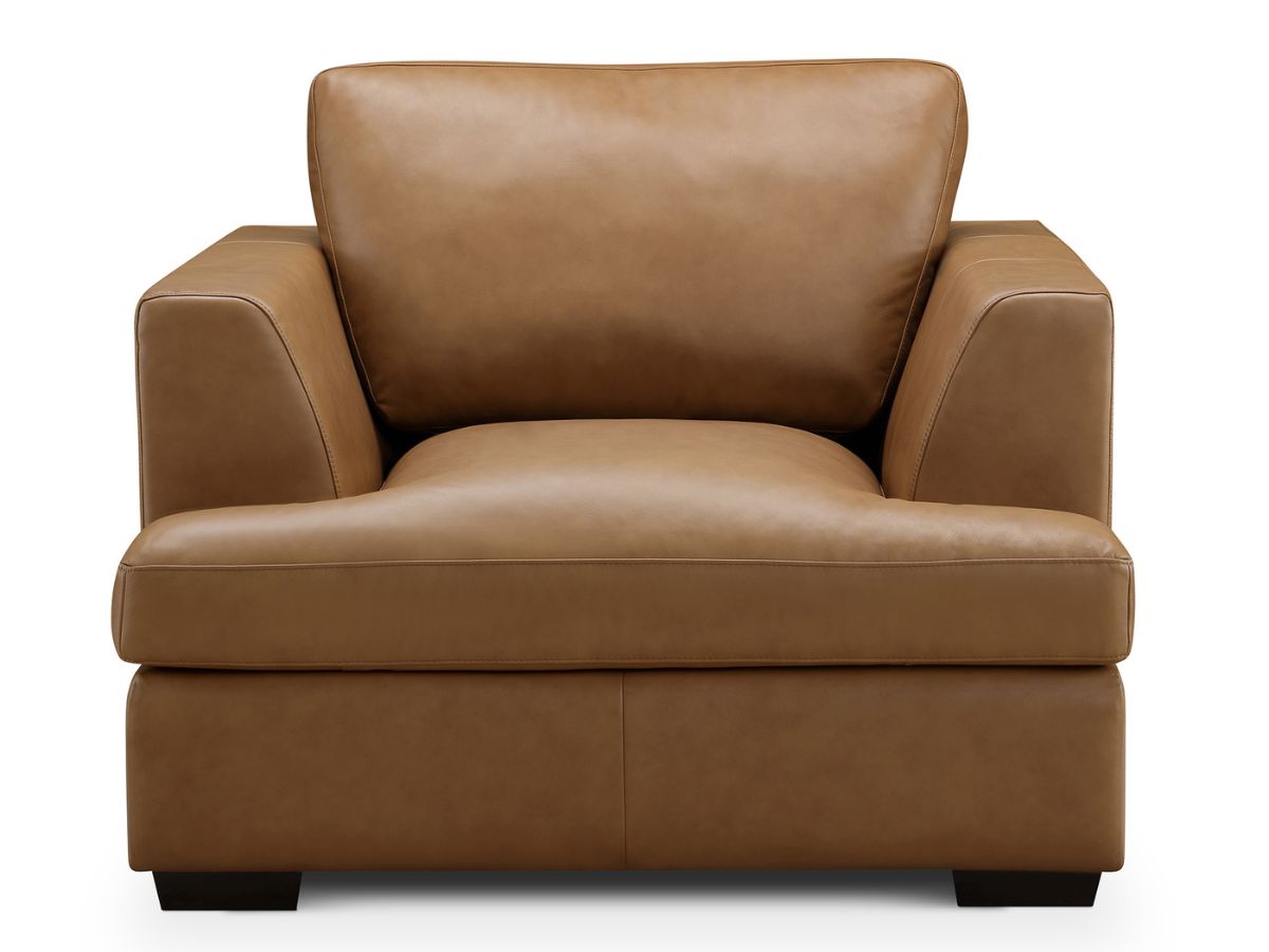 Lisbon Leather Armchair - Camel