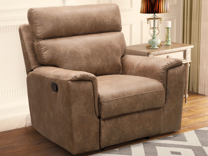 Lawrence Fabric Recliner - Camel