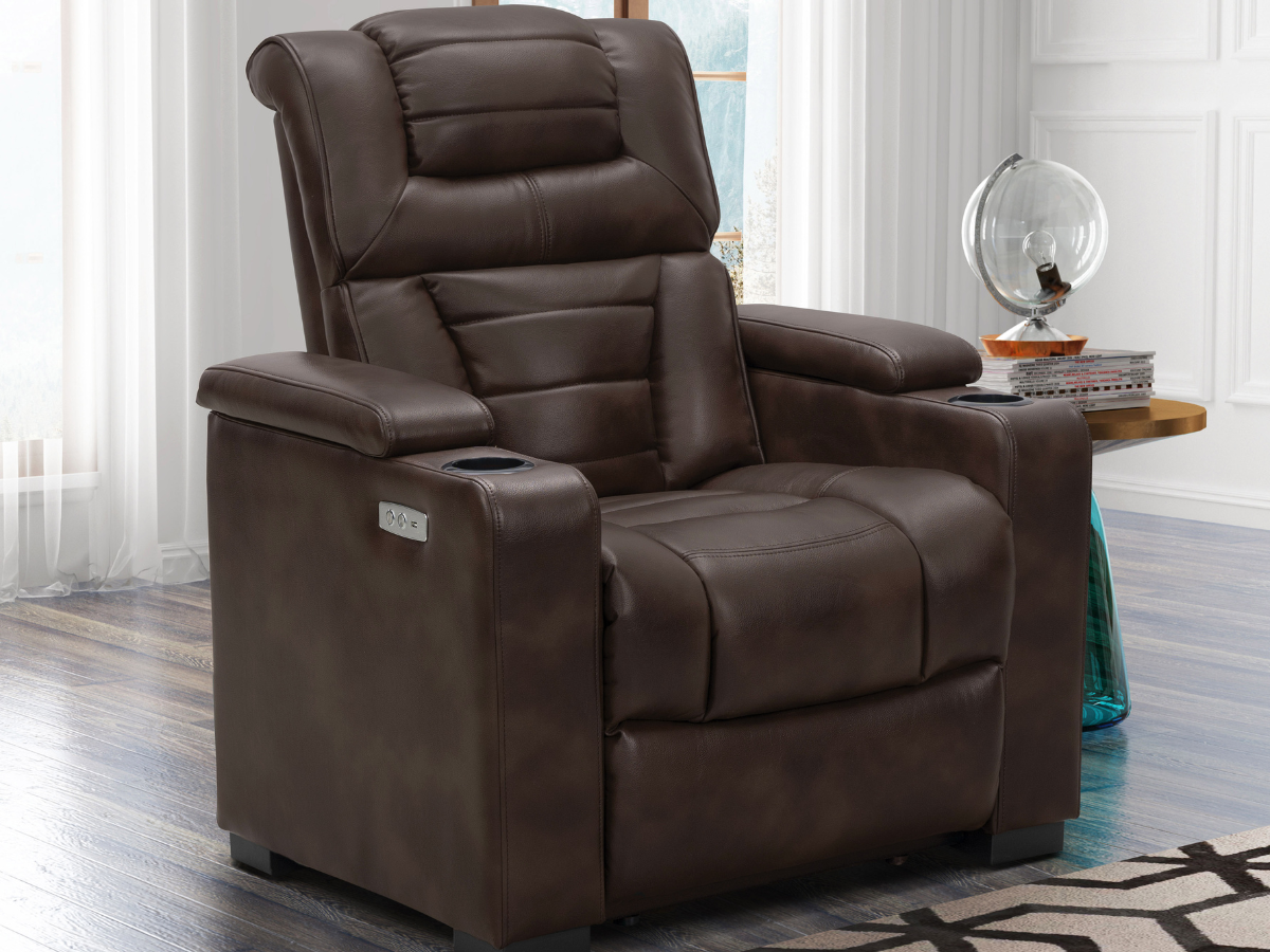 Galaxy Theatre Power Recliner - Brown