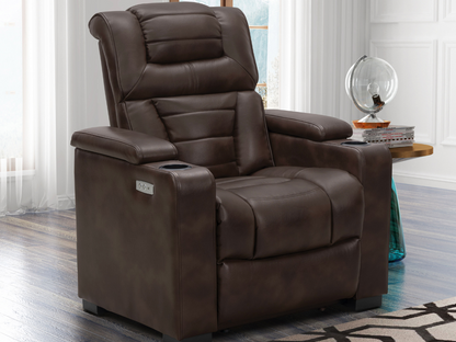 Galaxy Theatre Power Recliner - Brown