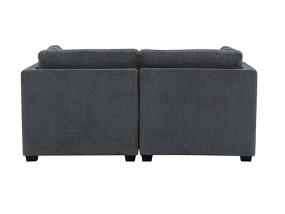 Nixon Fabric 6 Piece Modular Sectional Set - Gray