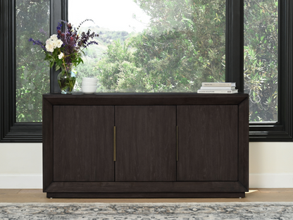 Goodwin 70" Multi-Use Oak Console, Espesso