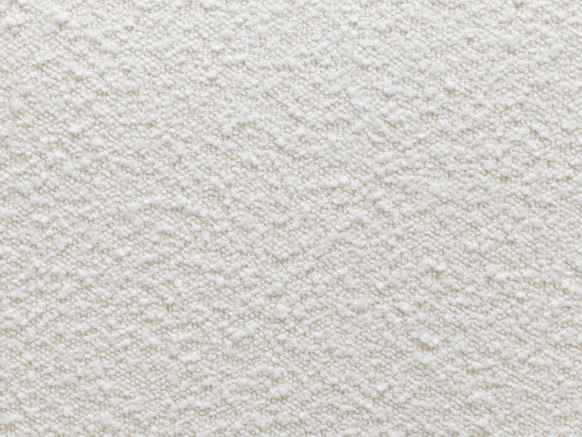 Mandy 5-pc Round Dining Set with Bouclé Chairs - Ivory
