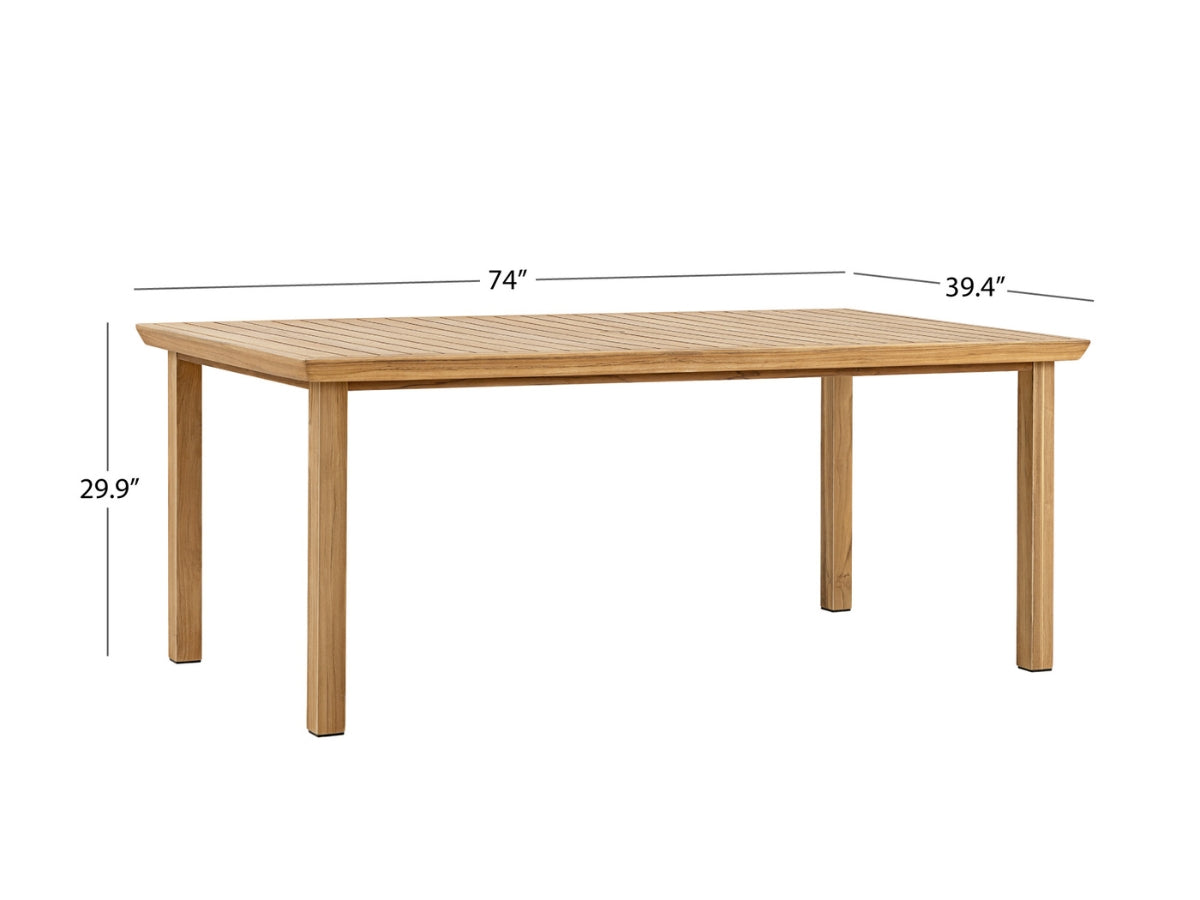 Santino® Outdoor 74" Rectangle Dining Table