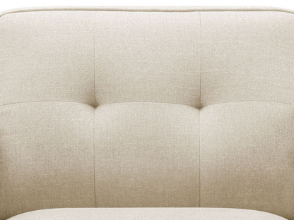 Vicenza Mid-Century Upholstered Chair - Beige