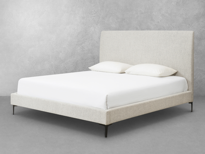 Evella Upholstered Bed - Cream - King
