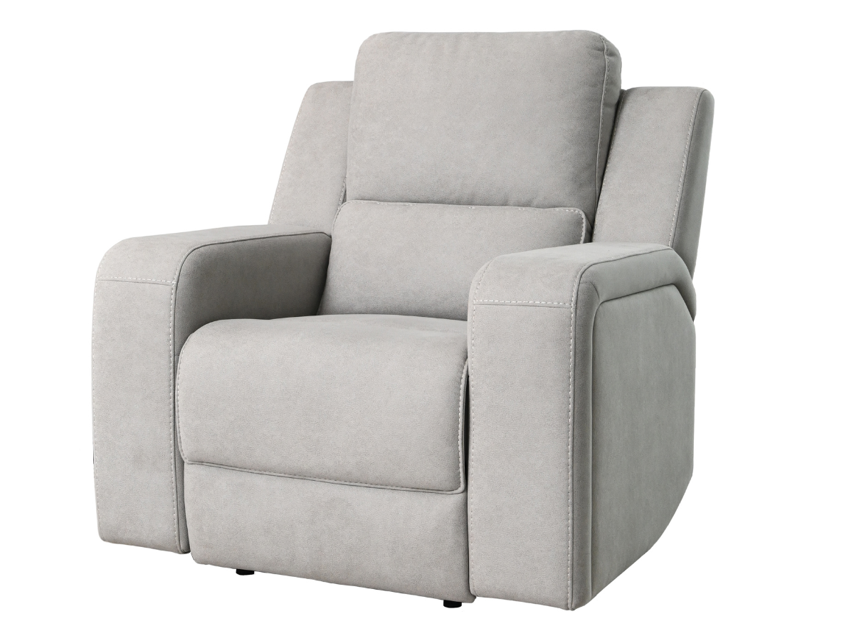 Margaret Fabric Manual Recliner - Gray